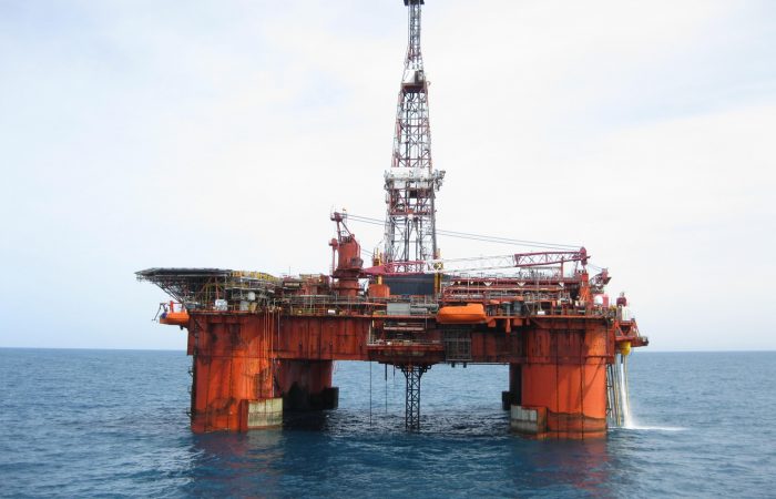 north sea oil rig