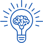 light bulb idea icon