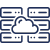 cloud and servers icon