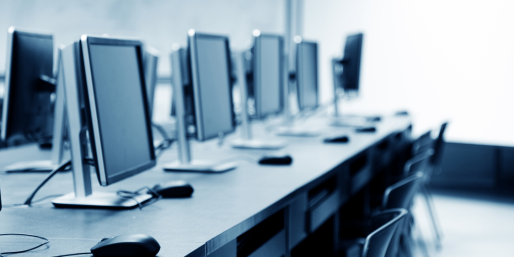 Monitors on Desk