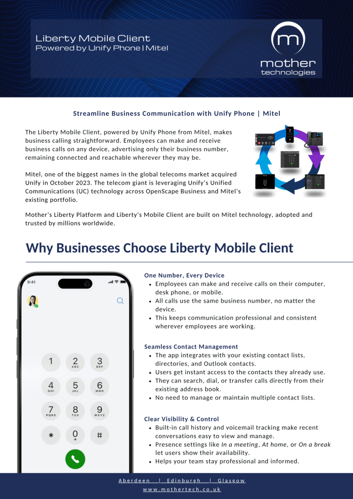 Liberty Mobile Client Brochure